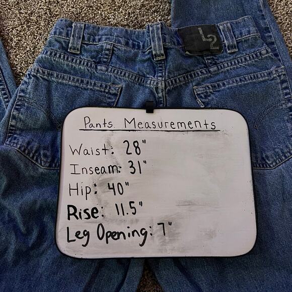 Vintage 90s men's Levi's L2 SilverTab Skater Grunge Baggy Blue Denim Jeans 29x32 - Picture 11 of 11